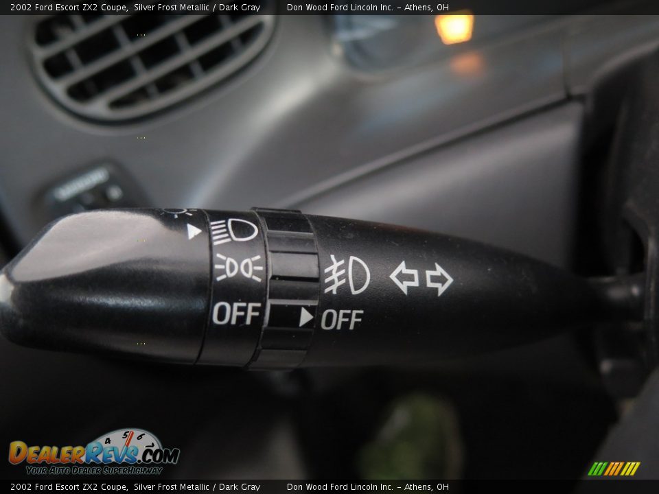 2002 Ford Escort ZX2 Coupe Silver Frost Metallic / Dark Gray Photo #29