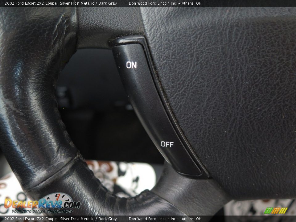 2002 Ford Escort ZX2 Coupe Silver Frost Metallic / Dark Gray Photo #30