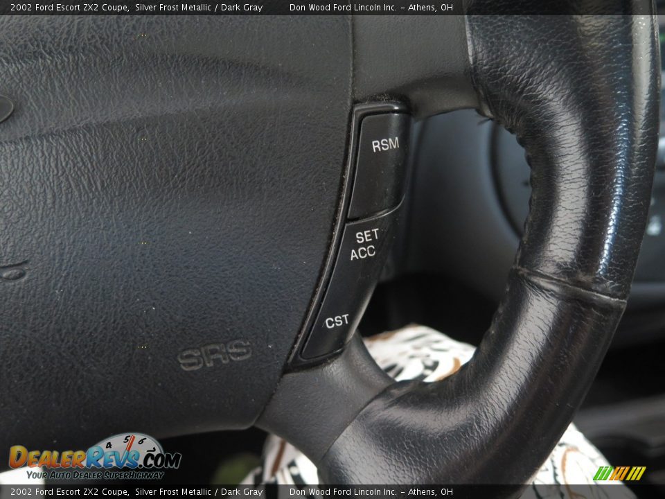 2002 Ford Escort ZX2 Coupe Silver Frost Metallic / Dark Gray Photo #31