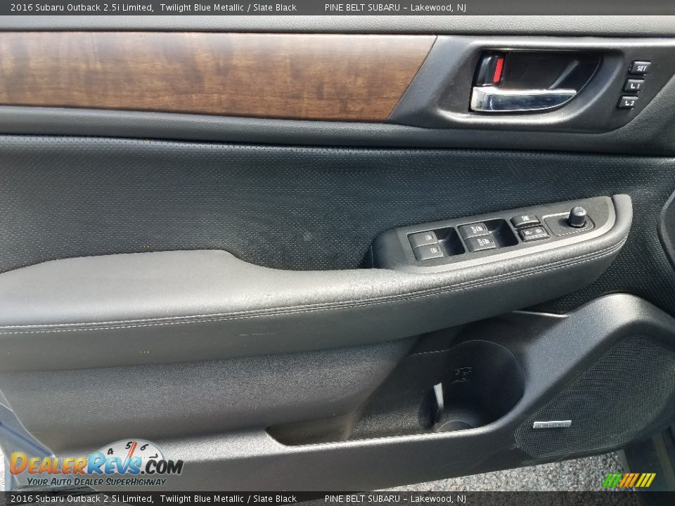 2016 Subaru Outback 2.5i Limited Twilight Blue Metallic / Slate Black Photo #24
