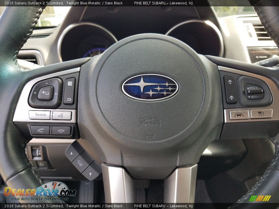 2016 Subaru Outback 2.5i Limited Twilight Blue Metallic / Slate Black Photo #29