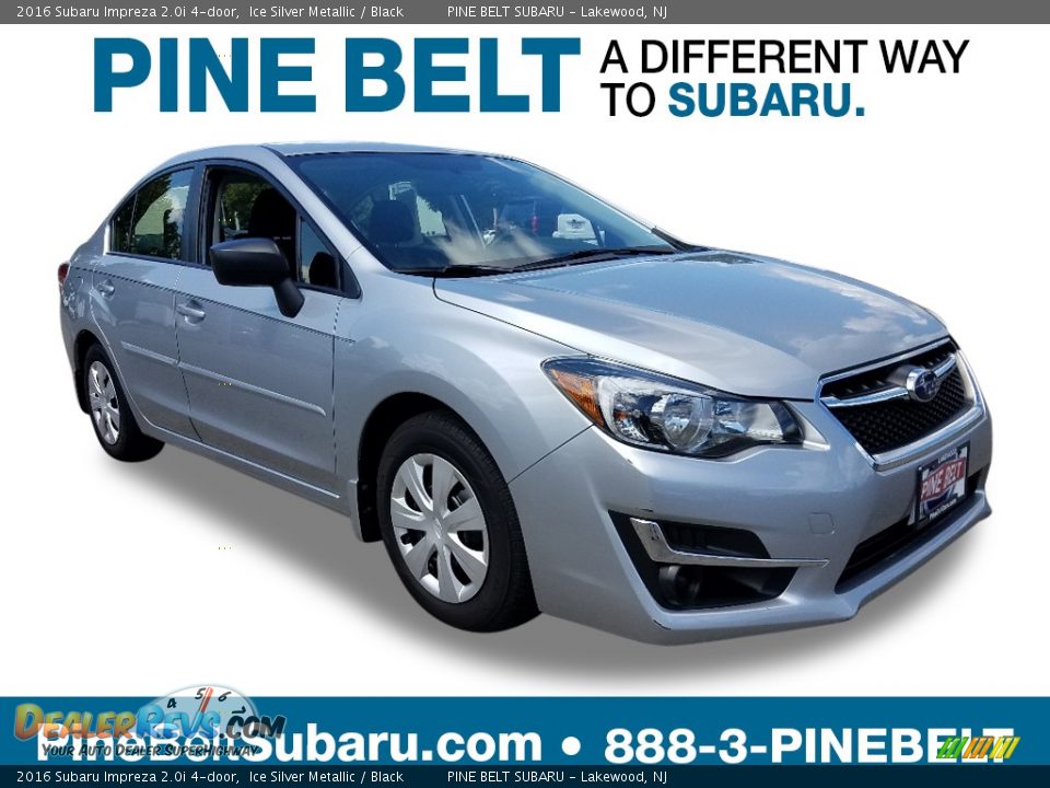 2016 Subaru Impreza 2.0i 4-door Ice Silver Metallic / Black Photo #1