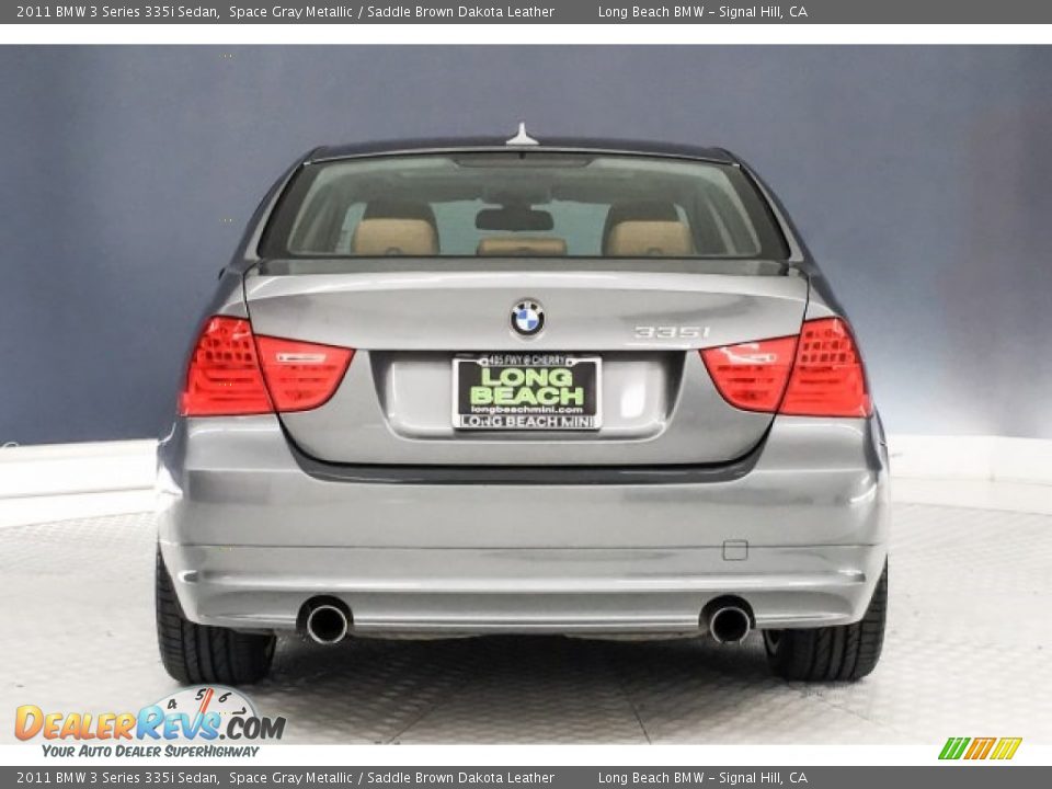 2011 BMW 3 Series 335i Sedan Space Gray Metallic / Saddle Brown Dakota Leather Photo #3