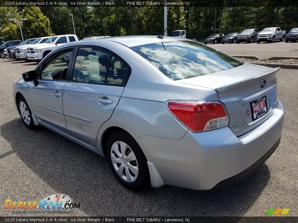 2016 Subaru Impreza 2.0i 4-door Ice Silver Metallic / Black Photo #5