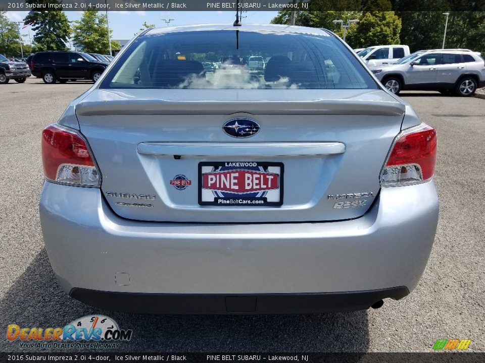 2016 Subaru Impreza 2.0i 4-door Ice Silver Metallic / Black Photo #6
