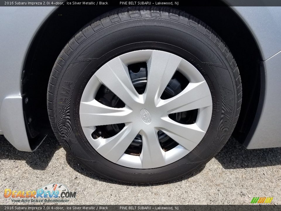 2016 Subaru Impreza 2.0i 4-door Ice Silver Metallic / Black Photo #9