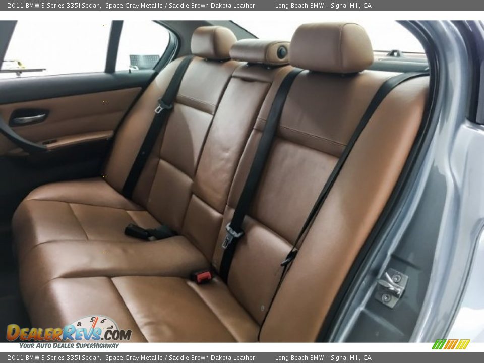 2011 BMW 3 Series 335i Sedan Space Gray Metallic / Saddle Brown Dakota Leather Photo #33