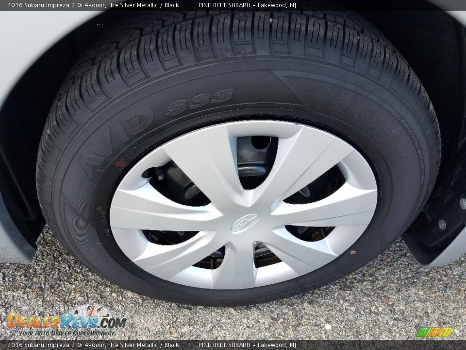 2016 Subaru Impreza 2.0i 4-door Ice Silver Metallic / Black Photo #20