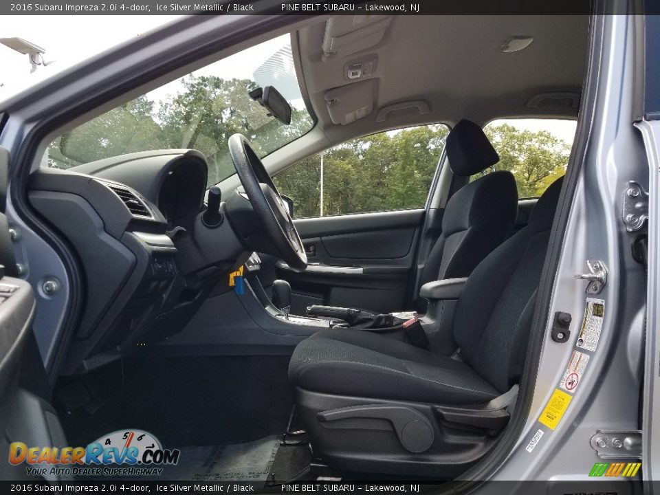 2016 Subaru Impreza 2.0i 4-door Ice Silver Metallic / Black Photo #23