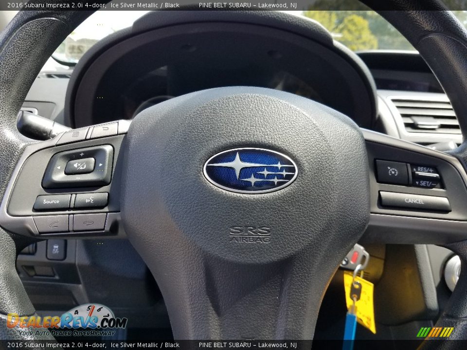 2016 Subaru Impreza 2.0i 4-door Ice Silver Metallic / Black Photo #27