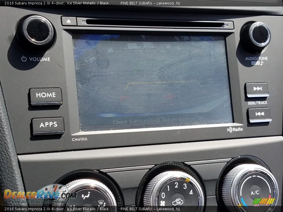 2016 Subaru Impreza 2.0i 4-door Ice Silver Metallic / Black Photo #28