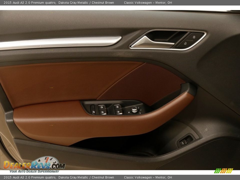2015 Audi A3 2.0 Premium quattro Dakota Gray Metallic / Chestnut Brown Photo #5