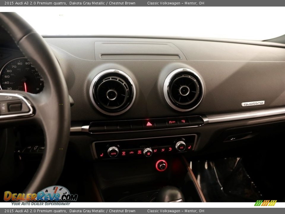 2015 Audi A3 2.0 Premium quattro Dakota Gray Metallic / Chestnut Brown Photo #10