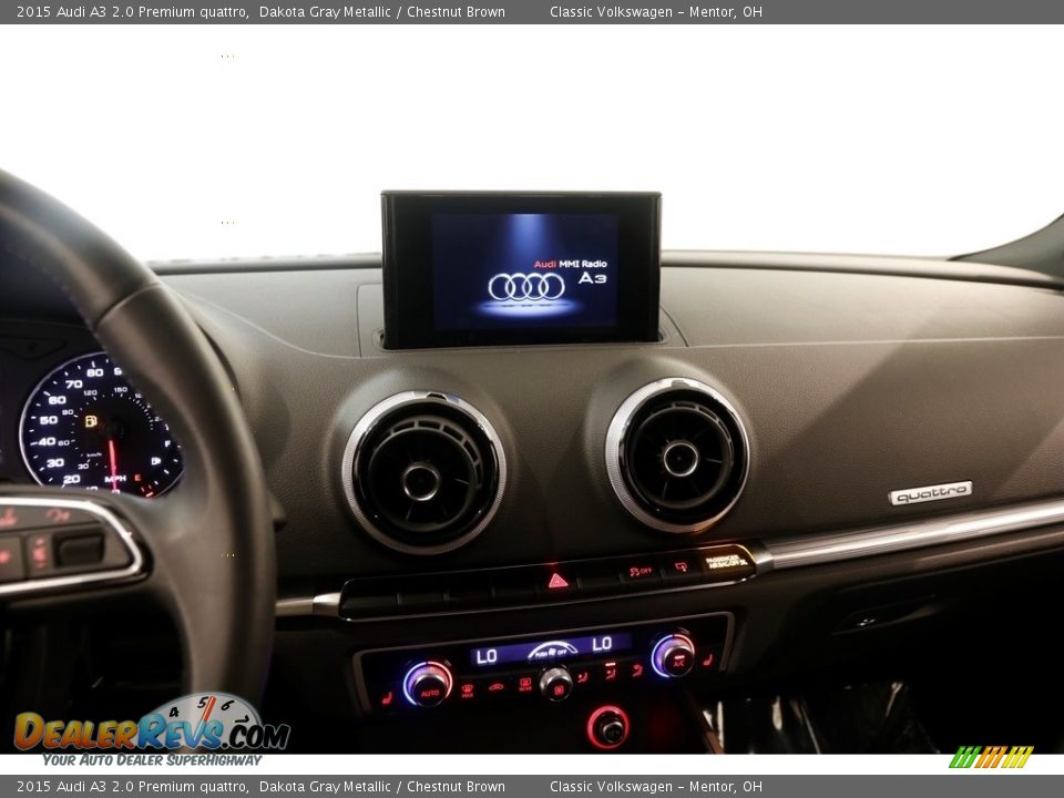 2015 Audi A3 2.0 Premium quattro Dakota Gray Metallic / Chestnut Brown Photo #11