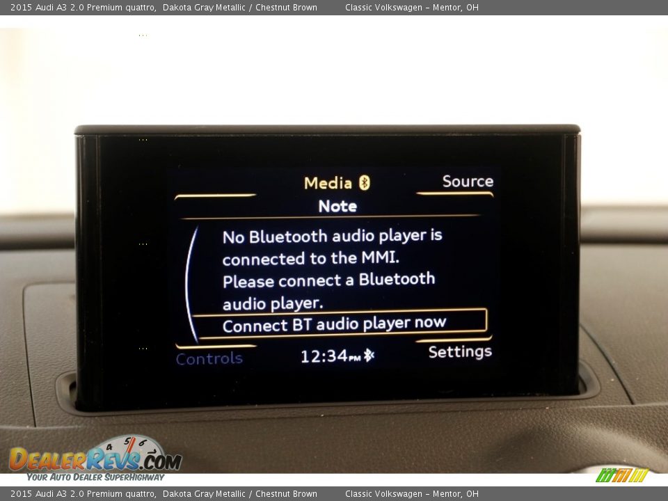 2015 Audi A3 2.0 Premium quattro Dakota Gray Metallic / Chestnut Brown Photo #13