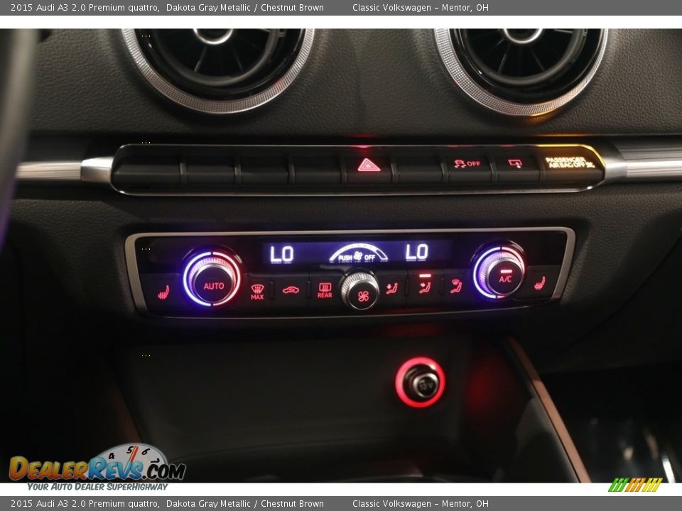 2015 Audi A3 2.0 Premium quattro Dakota Gray Metallic / Chestnut Brown Photo #15