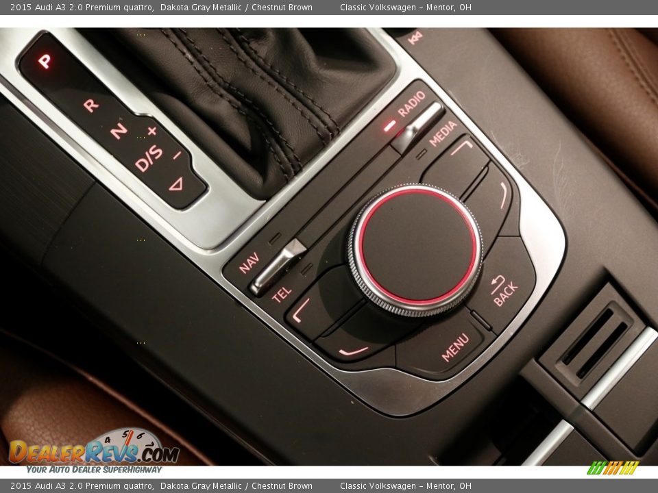2015 Audi A3 2.0 Premium quattro Dakota Gray Metallic / Chestnut Brown Photo #17