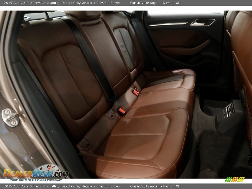 2015 Audi A3 2.0 Premium quattro Dakota Gray Metallic / Chestnut Brown Photo #19