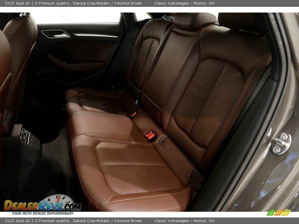 2015 Audi A3 2.0 Premium quattro Dakota Gray Metallic / Chestnut Brown Photo #20