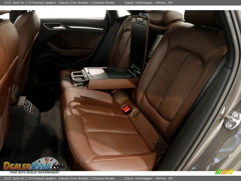 2015 Audi A3 2.0 Premium quattro Dakota Gray Metallic / Chestnut Brown Photo #21