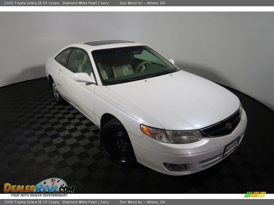 2000 Toyota Solara SE V6 Coupe Diamond White Pearl / Ivory Photo #2