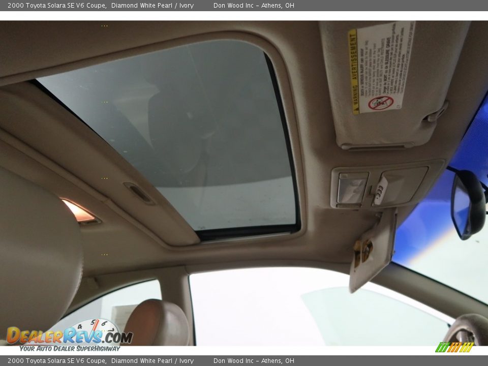 2000 Toyota Solara SE V6 Coupe Diamond White Pearl / Ivory Photo #3