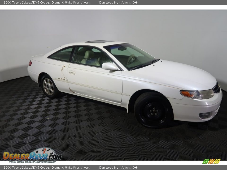 2000 Toyota Solara SE V6 Coupe Diamond White Pearl / Ivory Photo #4