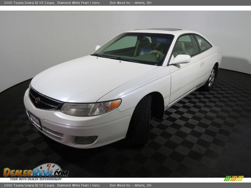 2000 Toyota Solara SE V6 Coupe Diamond White Pearl / Ivory Photo #7