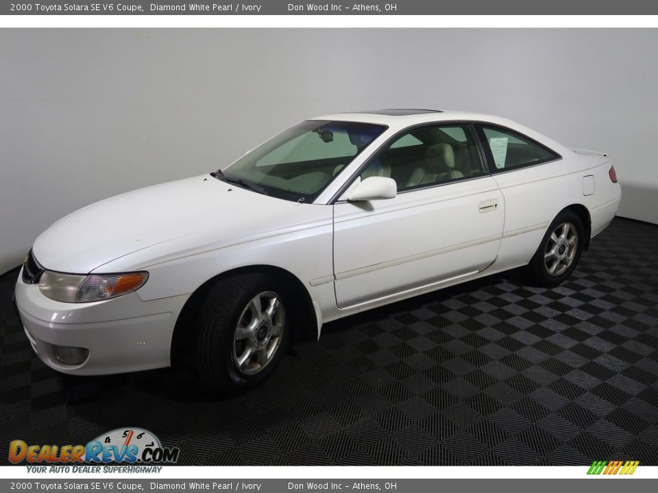 2000 Toyota Solara SE V6 Coupe Diamond White Pearl / Ivory Photo #8