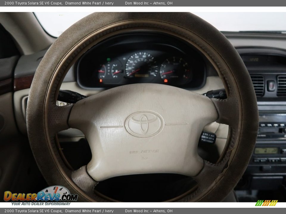 2000 Toyota Solara SE V6 Coupe Diamond White Pearl / Ivory Photo #14