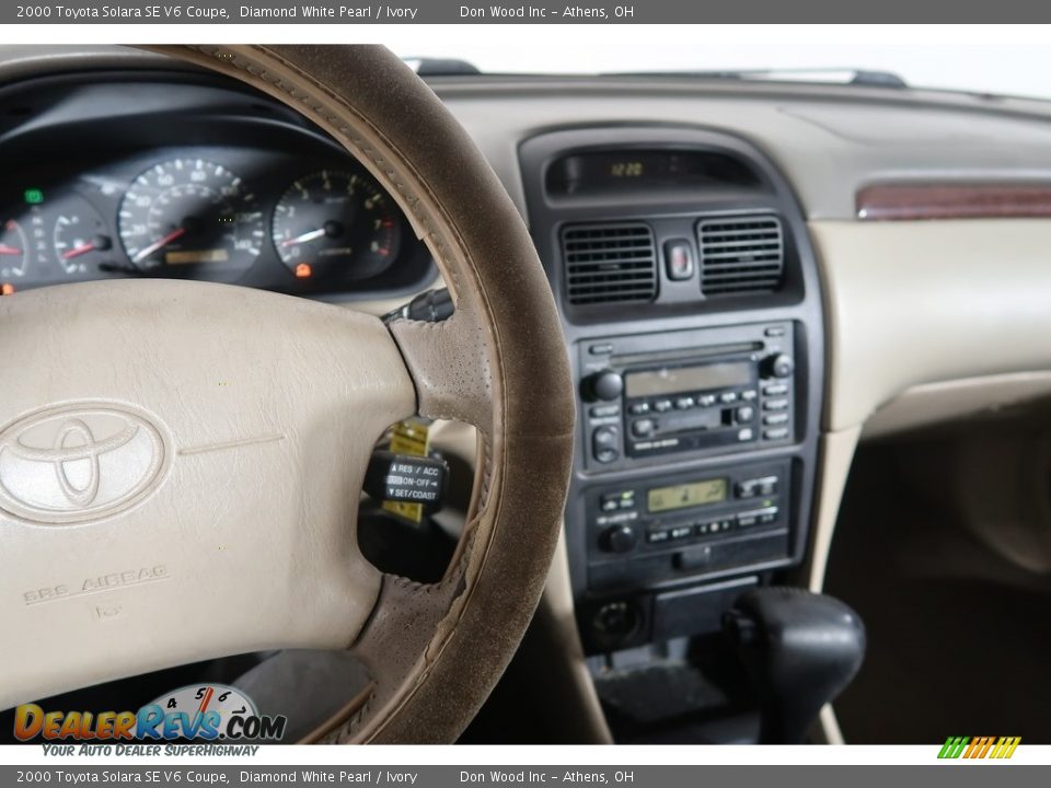 2000 Toyota Solara SE V6 Coupe Diamond White Pearl / Ivory Photo #15