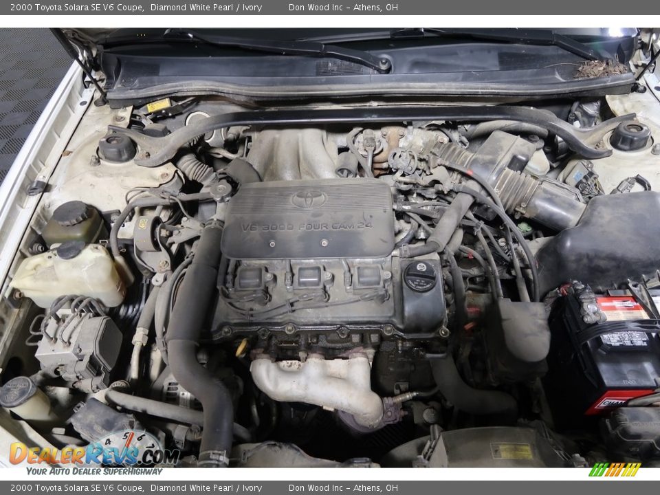 2000 Toyota Solara SE V6 Coupe Diamond White Pearl / Ivory Photo #28