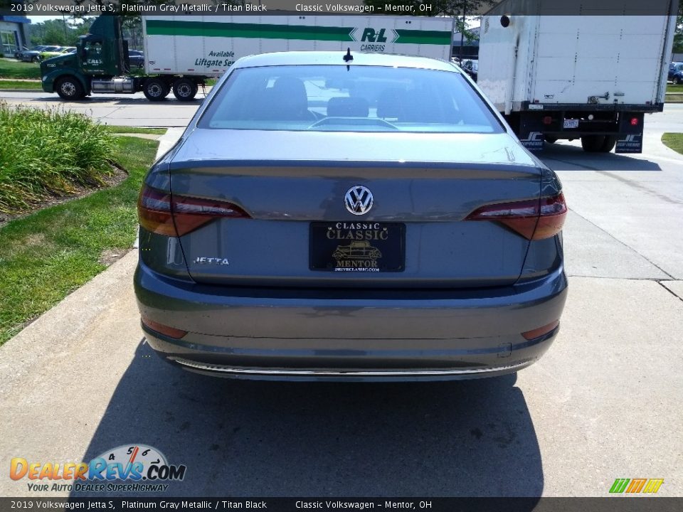 2019 Volkswagen Jetta S Platinum Gray Metallic / Titan Black Photo #5
