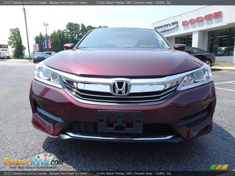 2017 Honda Accord LX Sedan Basque Red Pearl II / Ivory Photo #2