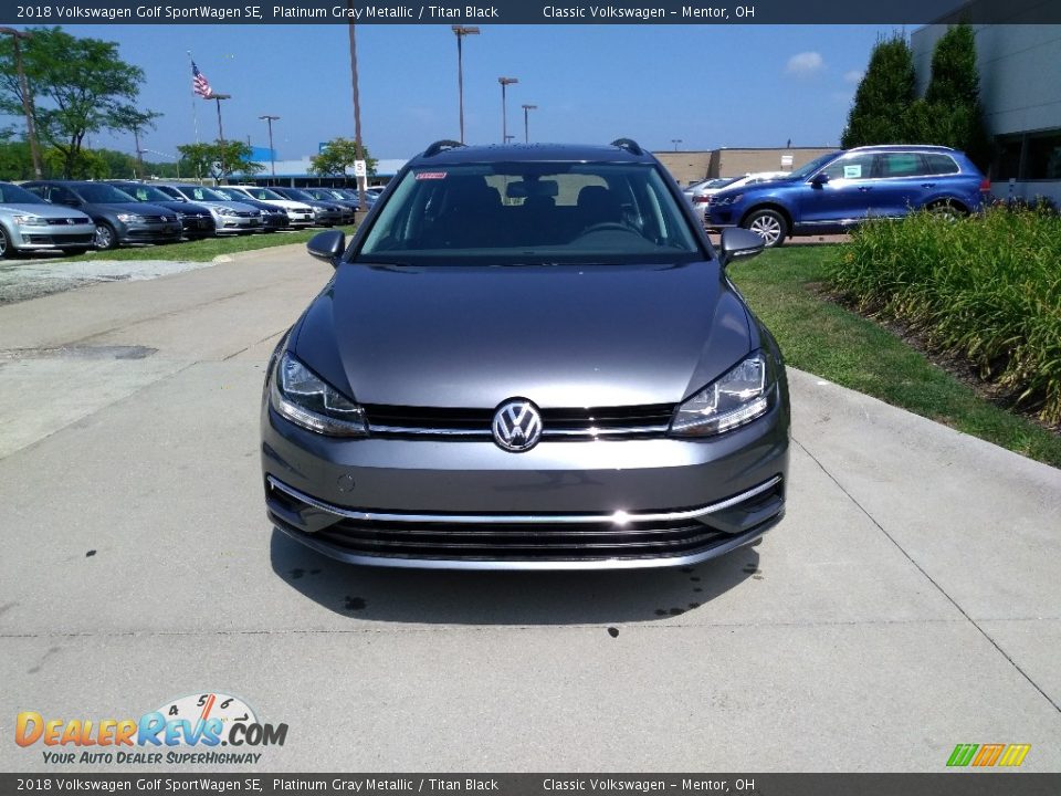 2018 Volkswagen Golf SportWagen SE Platinum Gray Metallic / Titan Black Photo #1