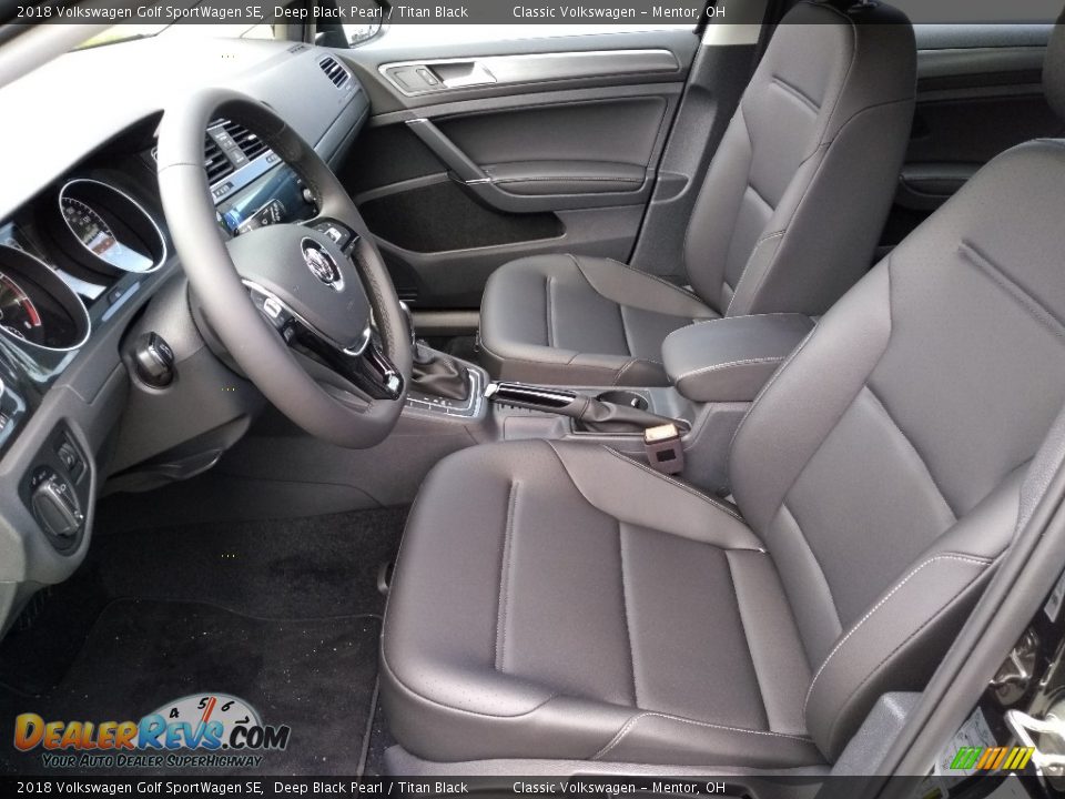 2018 Volkswagen Golf SportWagen SE Deep Black Pearl / Titan Black Photo #3