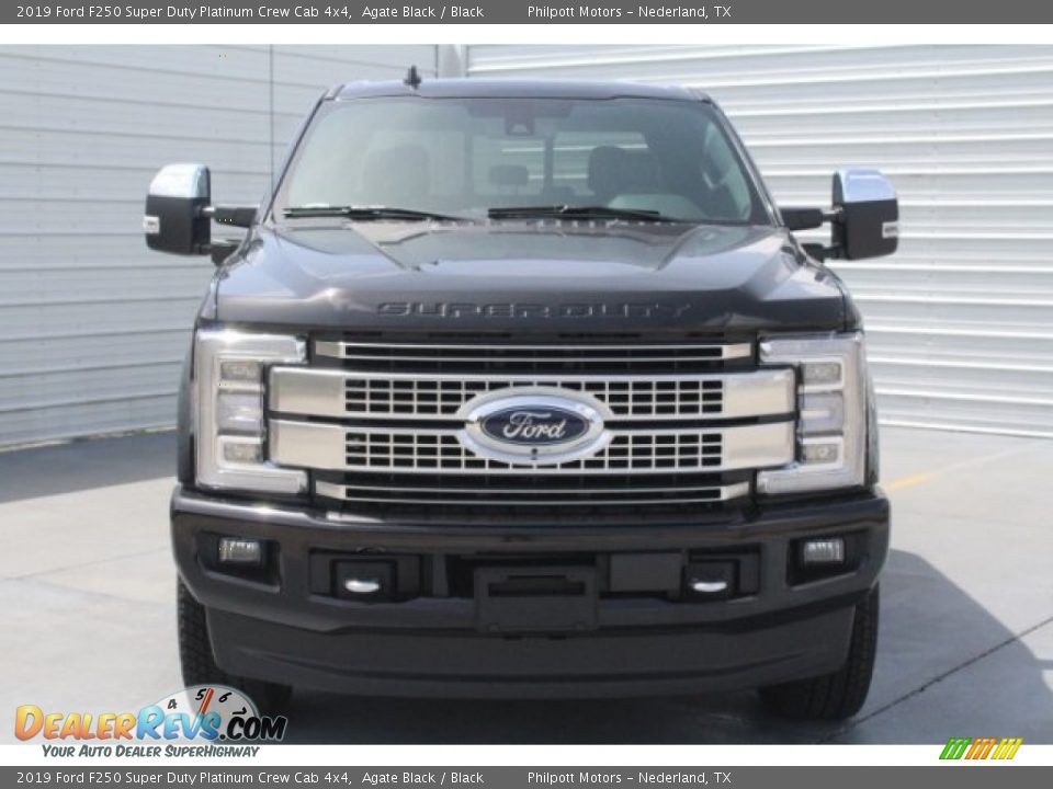 2019 Ford F250 Super Duty Platinum Crew Cab 4x4 Agate Black / Black Photo #2