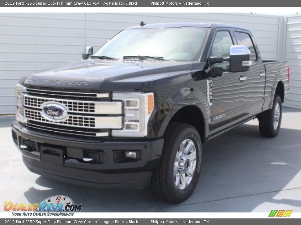 2019 Ford F250 Super Duty Platinum Crew Cab 4x4 Agate Black / Black Photo #3