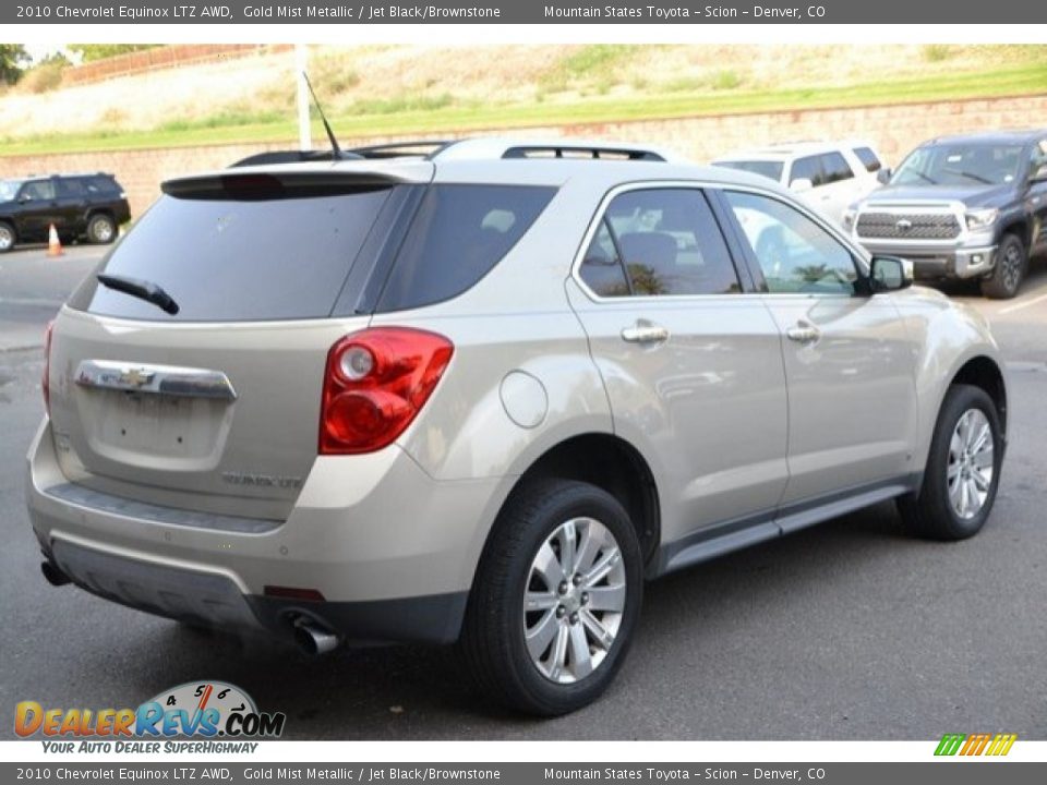 2010 Chevrolet Equinox LTZ AWD Gold Mist Metallic / Jet Black/Brownstone Photo #6