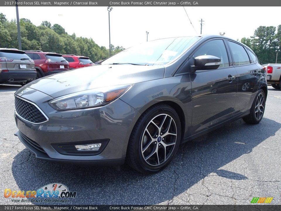 2017 Ford Focus SEL Hatch Magnetic / Charcoal Black Photo #3