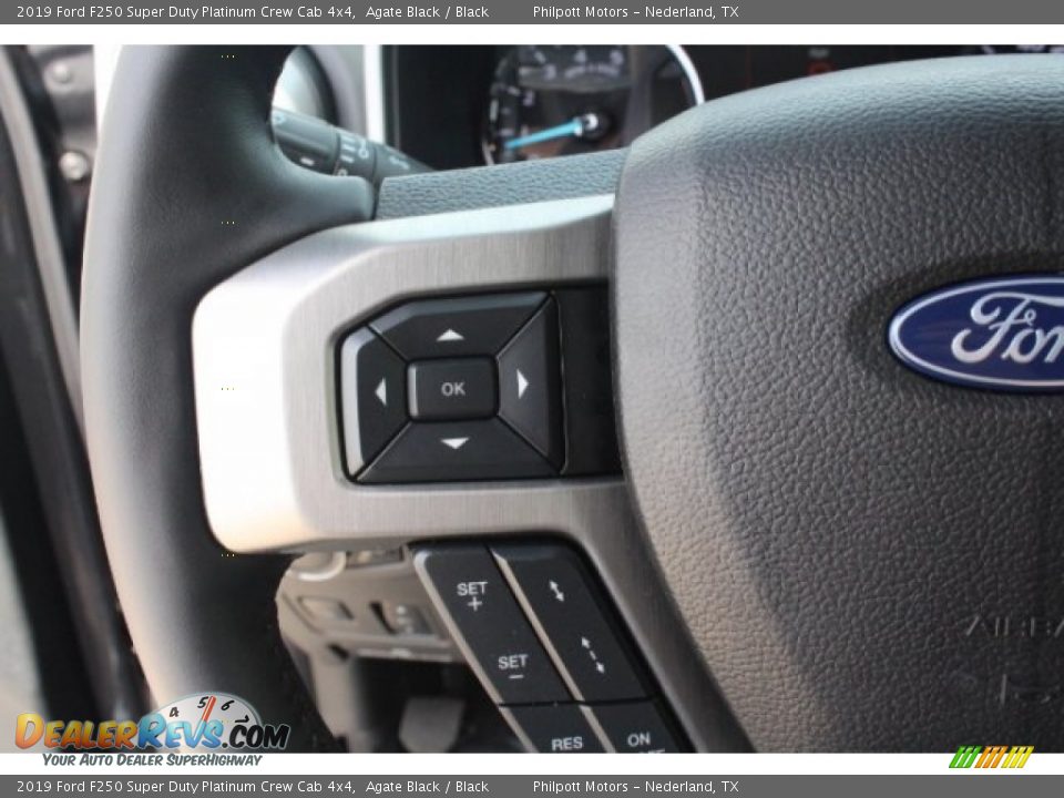 2019 Ford F250 Super Duty Platinum Crew Cab 4x4 Agate Black / Black Photo #19