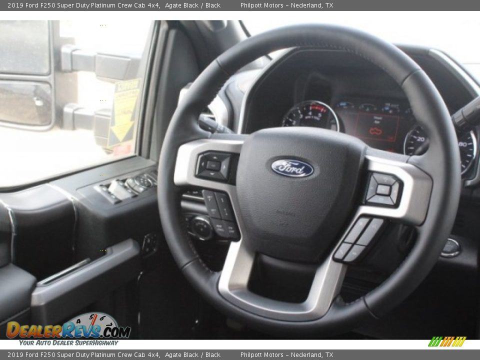2019 Ford F250 Super Duty Platinum Crew Cab 4x4 Agate Black / Black Photo #26