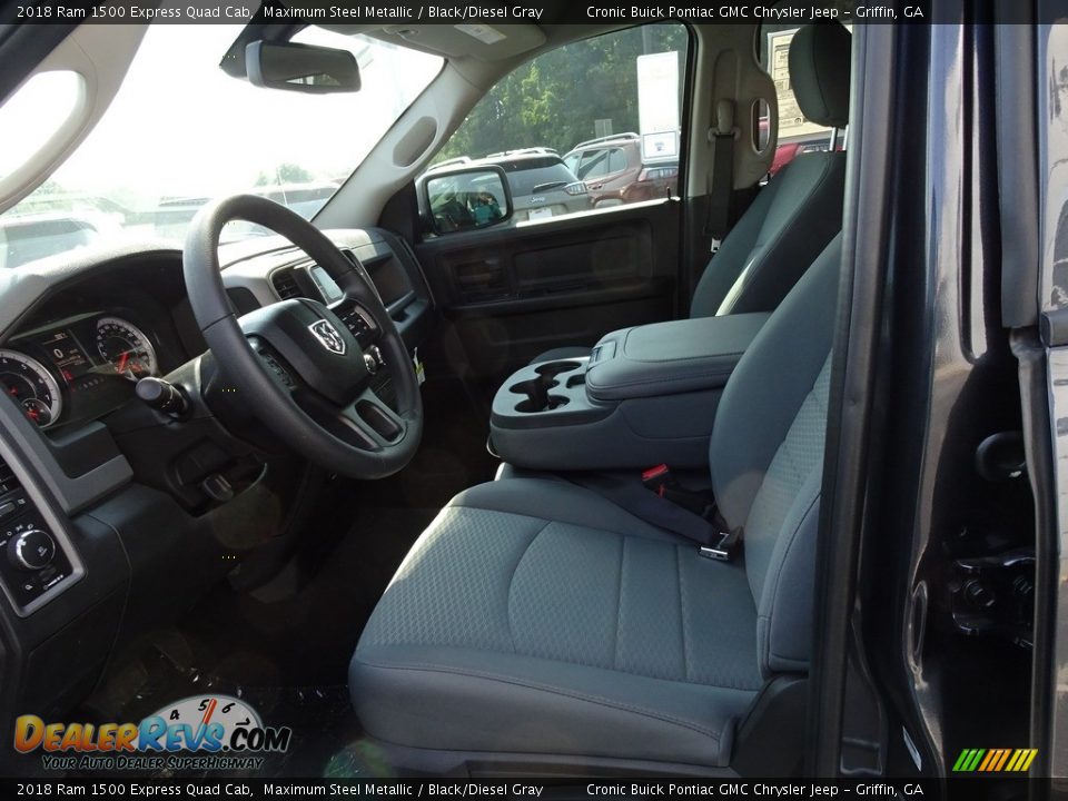 2018 Ram 1500 Express Quad Cab Maximum Steel Metallic / Black/Diesel Gray Photo #4