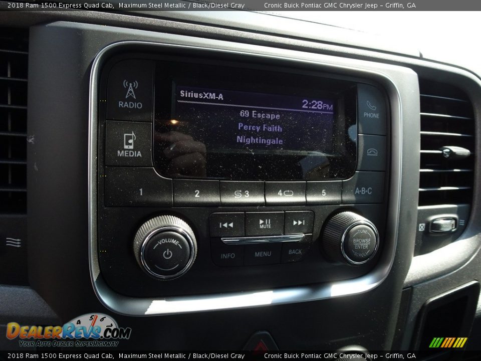 2018 Ram 1500 Express Quad Cab Maximum Steel Metallic / Black/Diesel Gray Photo #6