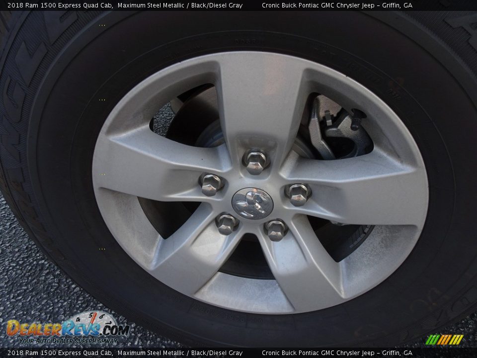 2018 Ram 1500 Express Quad Cab Maximum Steel Metallic / Black/Diesel Gray Photo #8