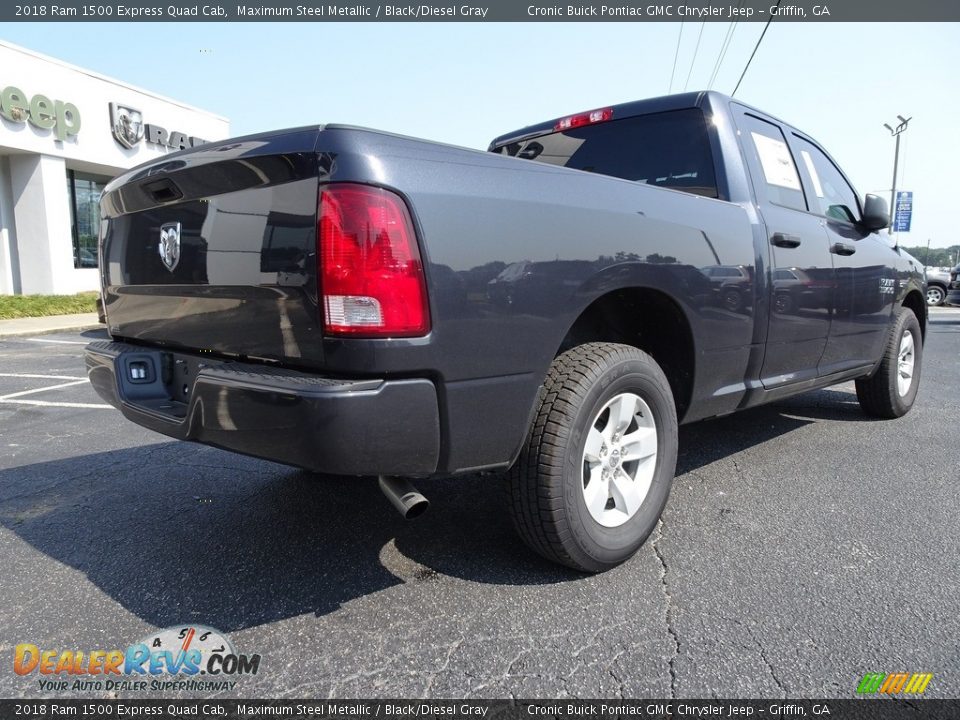 2018 Ram 1500 Express Quad Cab Maximum Steel Metallic / Black/Diesel Gray Photo #11