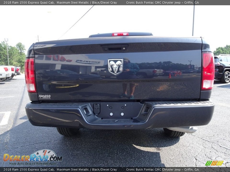 2018 Ram 1500 Express Quad Cab Maximum Steel Metallic / Black/Diesel Gray Photo #12