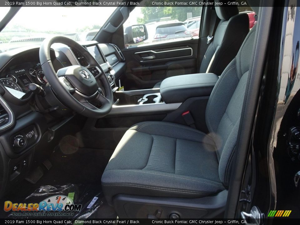 2019 Ram 1500 Big Horn Quad Cab Diamond Black Crystal Pearl / Black Photo #4