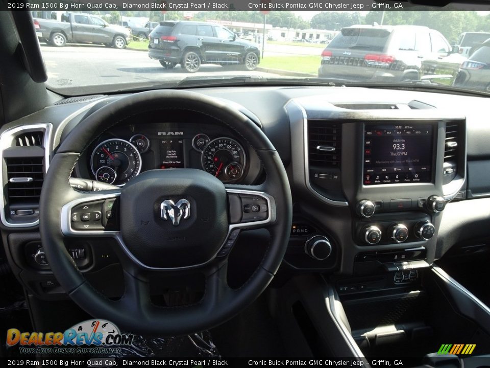 2019 Ram 1500 Big Horn Quad Cab Diamond Black Crystal Pearl / Black Photo #5