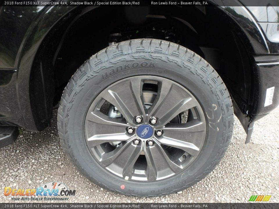 2018 Ford F150 XLT SuperCrew 4x4 Shadow Black / Special Edition Black/Red Photo #9